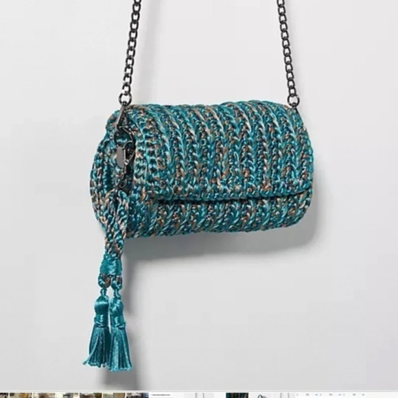 Anthropologie Handbags - Anthropologie Catarina Mina Woven Envelope Crossbody Bag